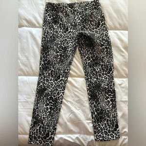 Peace of Cloth size 12 animal print skinny leg pants mid rise